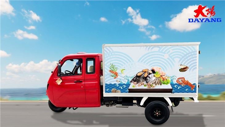 express  food delivery cargo tricycle air conditioner