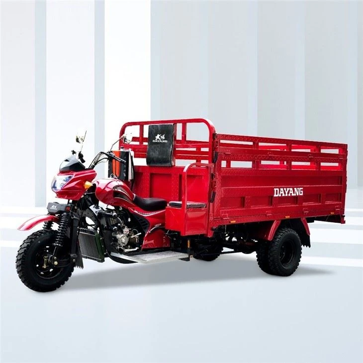 Puissante moto cargo motorisée à trois roues
