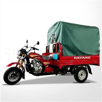 Fourgon de livraison tricycle cargo avec toile
