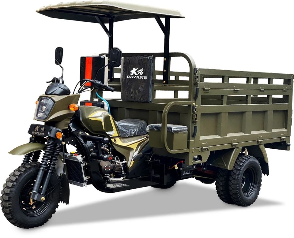 Versatile Fuel-Powered Motor Tricycle For Heavy Loads